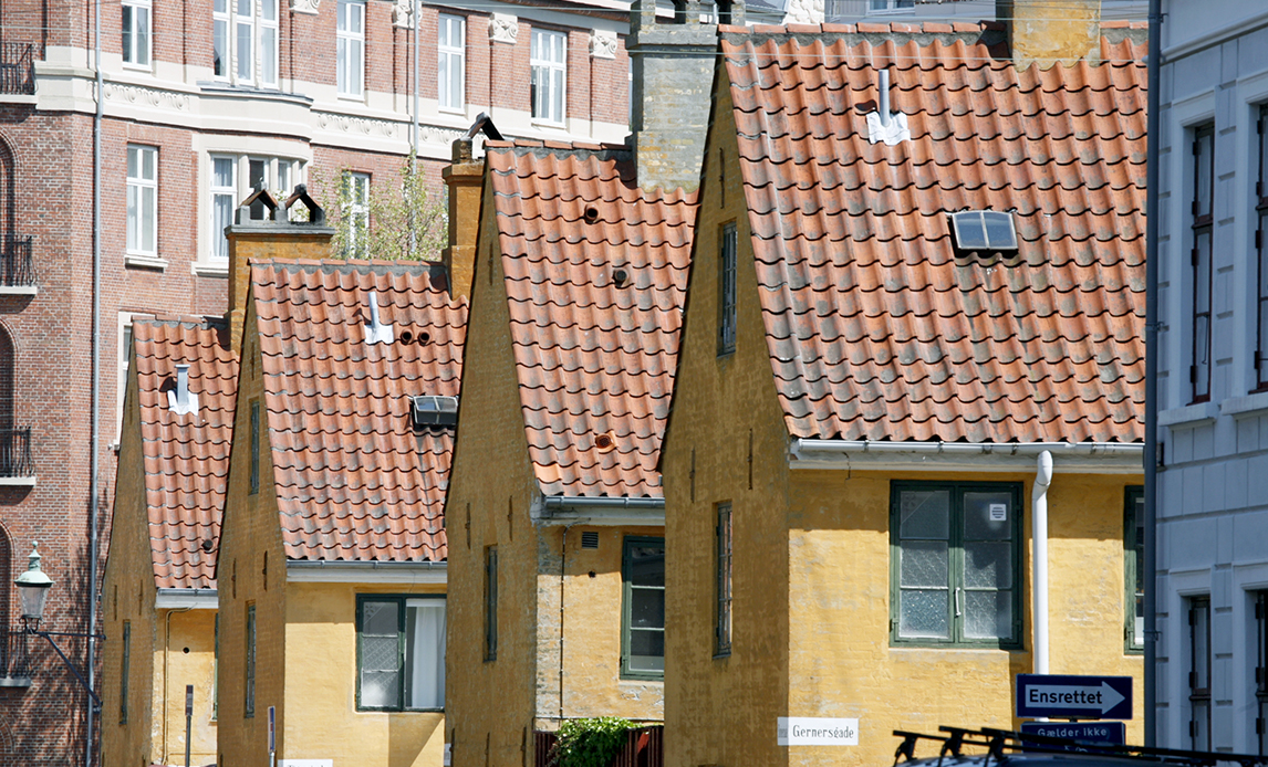 Gule stokke i Nyboder København